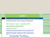 Frontpage screenshot for site: HHO podržava  stanare i prijedlog SDP-a. (http://soric-b.tripod.com/hho/)