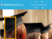 Frontpage screenshot for site: (http://www.numerus.hr/)