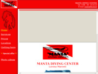 Frontpage screenshot for site: Ronilački centar Manta (http://members.tripod.com/~manta_diving)