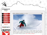 Frontpage screenshot for site: Snowboard klub Ogulin, Bjelolasica (http://www.snowboard-ogulin.hr/)