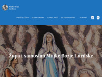 Frontpage screenshot for site: Župa i svetište Majke Božje Lurdske - Zagreb (http://www.gospa-lurdska.hr/)