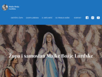 Frontpage screenshot for site: Župa i svetište Majke Božje Lurdske - Zagreb (http://www.gospa-lurdska.hr/)