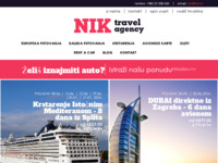 Slika naslovnice sjedišta: Turistička agencija NIK (http://www.nik.hr)