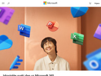 Frontpage screenshot for site: Microsoft Hrvatska (http://www.microsoft.hr/)