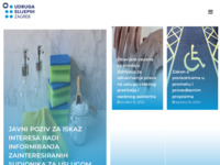 Frontpage screenshot for site: (http://www.udruga-slijepih-zagreb.hr/)