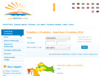 Frontpage screenshot for site: Apartmani Hrvatska privatni smještaj (http://www.smjestaj.com.hr)