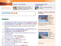 Frontpage screenshot for site: 47 privatnih smještaja u Istri (http://www.kroatien-links.de/privat-istrien.htm)