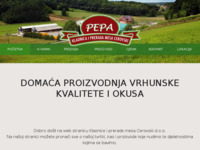 Frontpage screenshot for site: (http://www.mesna-industrija-cerovski.hr/)