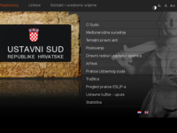 Frontpage screenshot for site: Ustavni sud Republike Hrvatske (http://www.usud.hr)