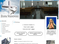 Frontpage screenshot for site: Župa Sv. Vida - Vidovec (http://www.zupa-vidovec.hr/)