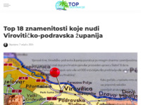 Frontpage screenshot for site: Virovitičko-podravska županija (http://www.vpz.com.hr/)