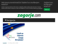 Frontpage screenshot for site: (http://www.zagorje.com/)