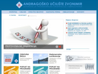 Frontpage screenshot for site: Andragoško učilište Zvonimir (http://www.andragosko-uciliste.hr/)