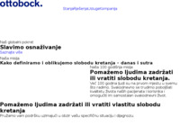 Frontpage screenshot for site: Otto Bock Adria - Samobor (http://www.ottobock.hr)