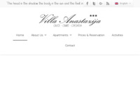 Frontpage screenshot for site: Villa Anastazija (http://www.villa-anastazija.hr/ )