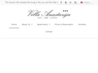 Frontpage screenshot for site: (http://www.villa-anastazija.hr/ )