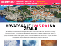 Frontpage screenshot for site: (http://www.apartman-euro.com/)