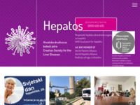 Frontpage screenshot for site: (http://www.hepatos.hr)