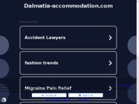 Frontpage screenshot for site: (http://www.dalmatia-accommodation.com/)