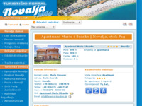 Frontpage screenshot for site: Novalja - Pag - Privatni smještaj (http://www.Ferien-in-Kroatien.de)