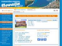Frontpage screenshot for site: Novalja - Pag - Privatni smještaj (http://www.Ferien-in-Kroatien.de)