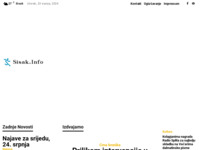 Frontpage screenshot for site: Neslužbeni portal Grada Siska (http://www.sisak.info/)