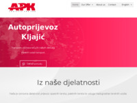 Frontpage screenshot for site: (http://www.autoprijevoz-kljajic.hr/)