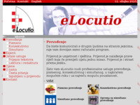 Frontpage screenshot for site: (http://www.elocutio.hr)