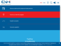 Frontpage screenshot for site: Centar za vozila Hrvatske (CVH) (http://www.cvh.hr/)