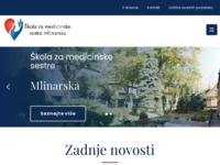 Frontpage screenshot for site: (http://www.mlinarska.hr/)