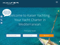 Frontpage screenshot for site: (http://www.kaiser-yachting.com/)