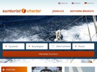 Frontpage screenshot for site: Sunturist charter Zadar (http://www.sunturist-charter.hr/)