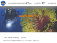Frontpage screenshot for site: Ronilački centar Kron (http://www.kron-diving.com/)