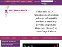 Slika naslovnice sjedišta: Pravobranitelj za ravnopravnost spolova (http://www.prs.hr/)