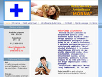 Frontpage screenshot for site: Veterinarska ambulanta, Zagreb (http://www.morna.hr)