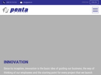 Frontpage screenshot for site: Penta d.o.o. Pula (http://www.penta.hr/)