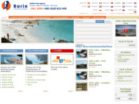 Frontpage screenshot for site: Burin d.o.o. putnička agencija (http://www.burin-korcula.hr/)