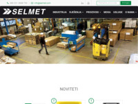 Frontpage screenshot for site: (http://www.selmet.com)