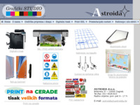 Frontpage screenshot for site: (http://www.astroida.hr)