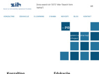Frontpage screenshot for site: ZIH - Centar za poslovnu izvrsnost (http://www.zih.hr)