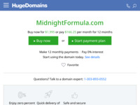 Frontpage screenshot for site: Midnight Formula (http://www.midnightformula.com/)