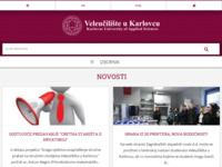 Frontpage screenshot for site: Veleučilište u Karlovcu (http://korana.vuka.hr/)