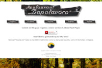 Frontpage screenshot for site: Restoran Dopolavoro - Učka - Istra (http://www.dopolavoro.hr)