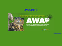 Frontpage screenshot for site: Udruga za zaštitu divljih životinja (http://free-zg.htnet.hr/awap/)