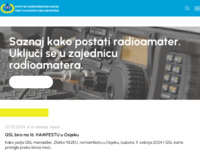 Frontpage screenshot for site: Hrvatski radioamaterski savez (http://www.hamradio.hr/)