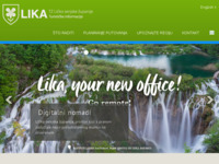 Frontpage screenshot for site: Ličko-senjska županija (http://www.lickosenjska.com)