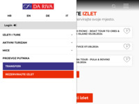 Frontpage screenshot for site: (http://www.da-riva.hr)
