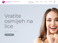 Frontpage screenshot for site: Stomatološka ordinacija za ortodonciju dr. Ivanec Sapunar (http://www.ortodoncija-ivanec.hr)