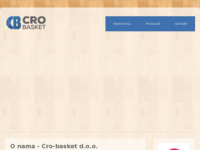 Frontpage screenshot for site: Crobasket d.o.o. (http://www.crobasket.hr)