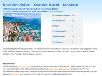Frontpage screenshot for site: (http://www.kroatien-adrialin.de/ortsinfos/novi-vinodolski/)